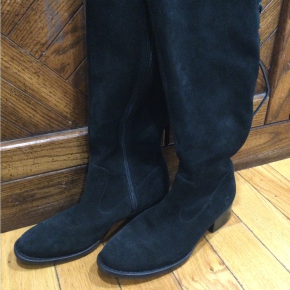 NEW Born Hayden Black Suede Boots 8.5 - Picture 3 of 12